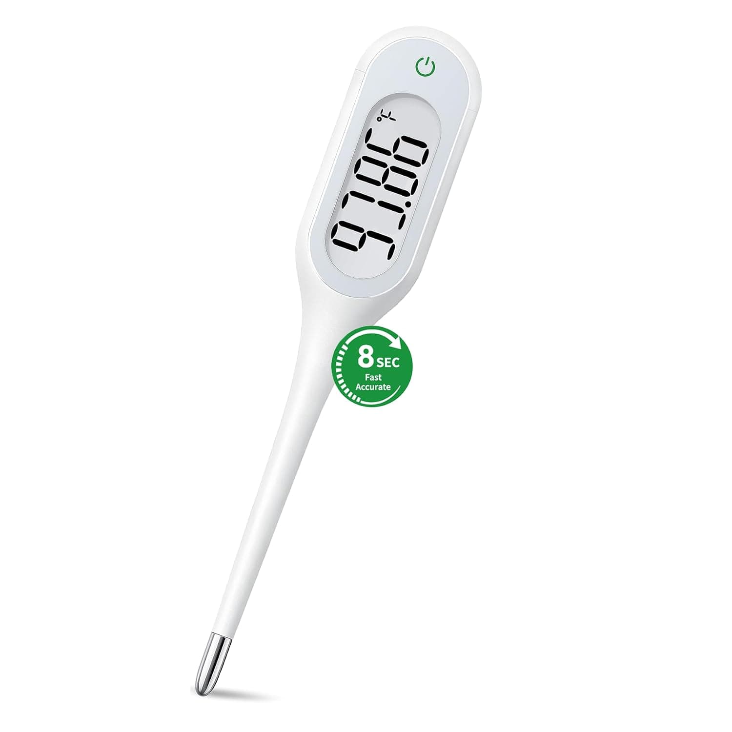 8 Seconds Basal Thermometer for Adult & Kids, Accurate & Safe Thermometer