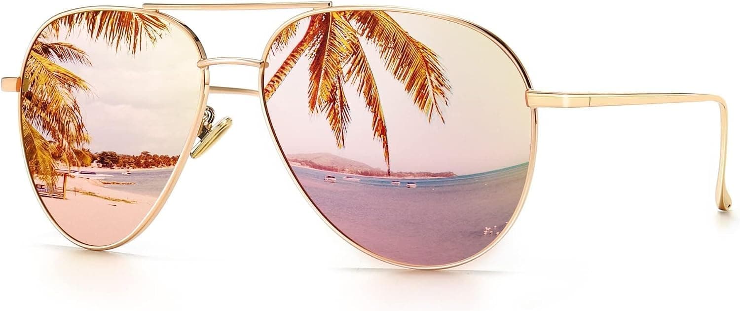 SUNGAIT Oversized Aviator Sunglasses Womens Polarized Lens SGT603