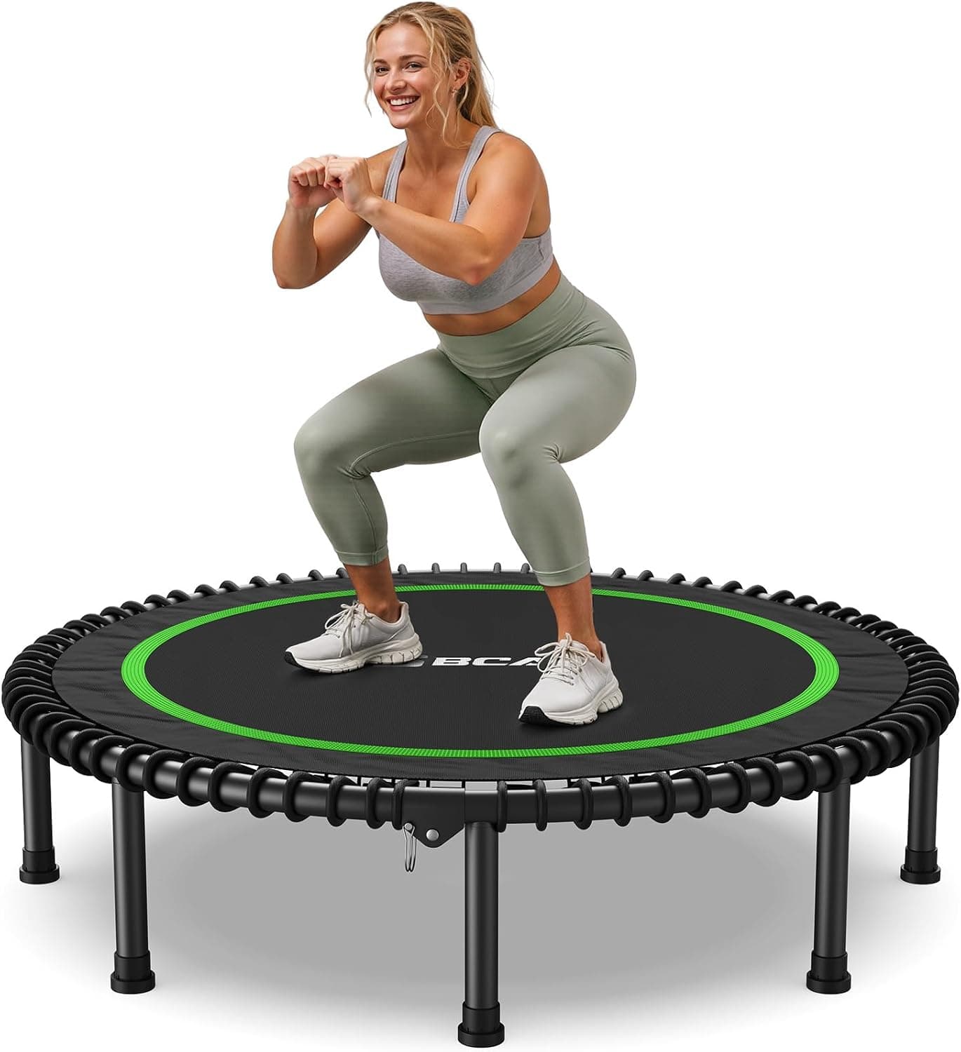 BCAN BT2 Mini Rebounder Trampoline for Adults|Bungee|No Handle|FED Fitness