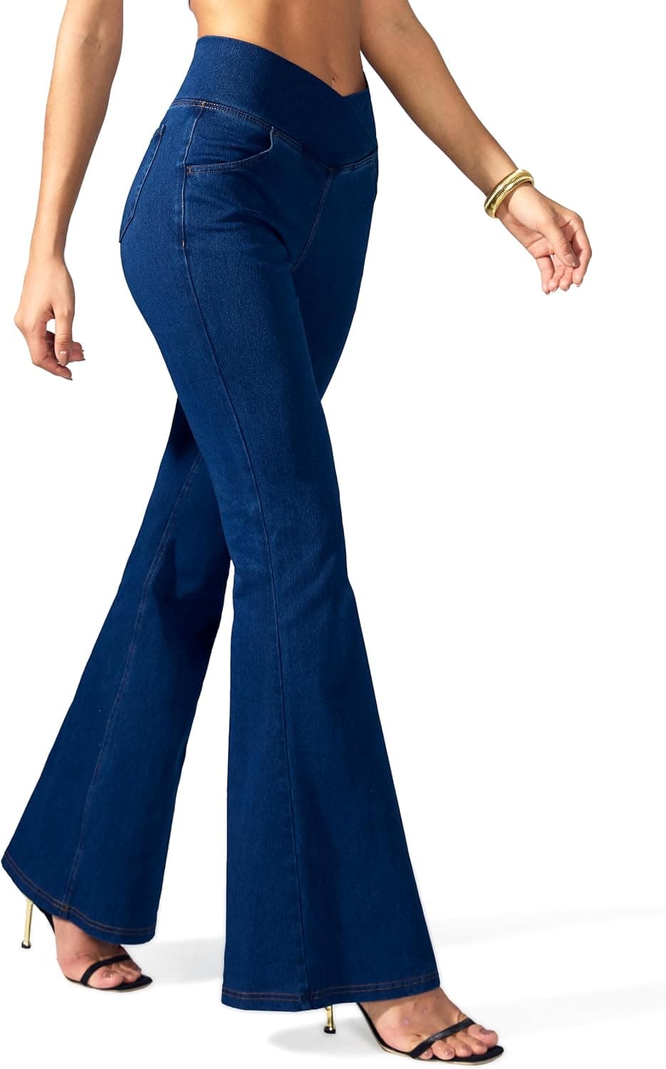 Rammus Flare Jeans for Women Stretchy Bell Bottom Jeggings