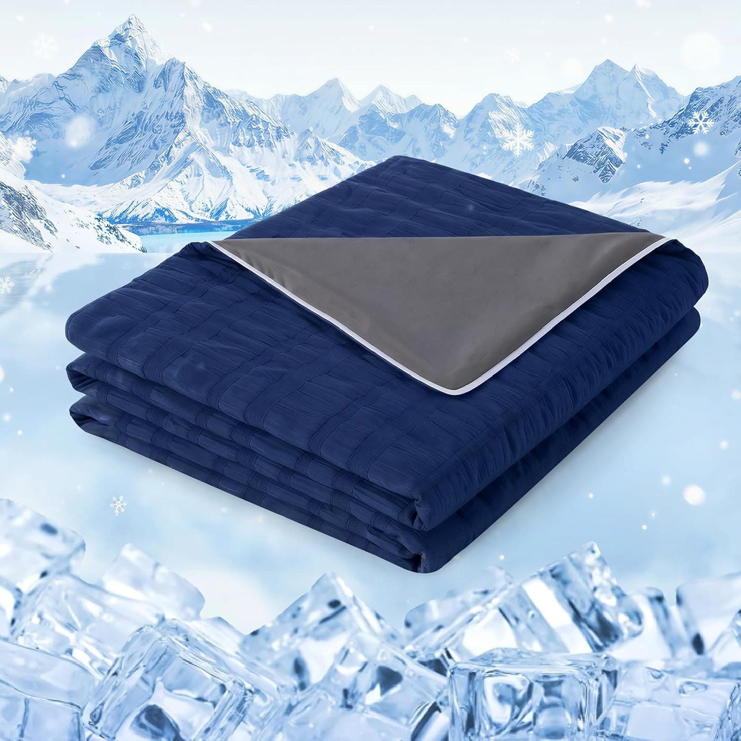 GEMBED Summer Cooling Blanket for Hot Sleepers - Throw Size, 50"x70"