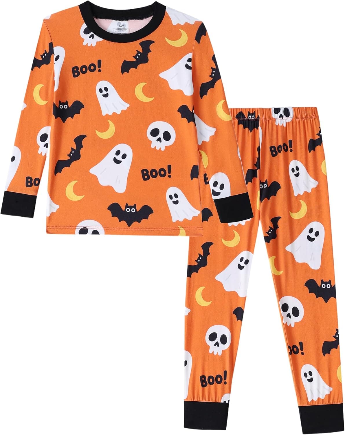 Toddler Kids Soft Bamboo Viscose Long Sleeve Top and Pants Clothing Set–2-Piece 2-9Y Boys Girls Outfit
