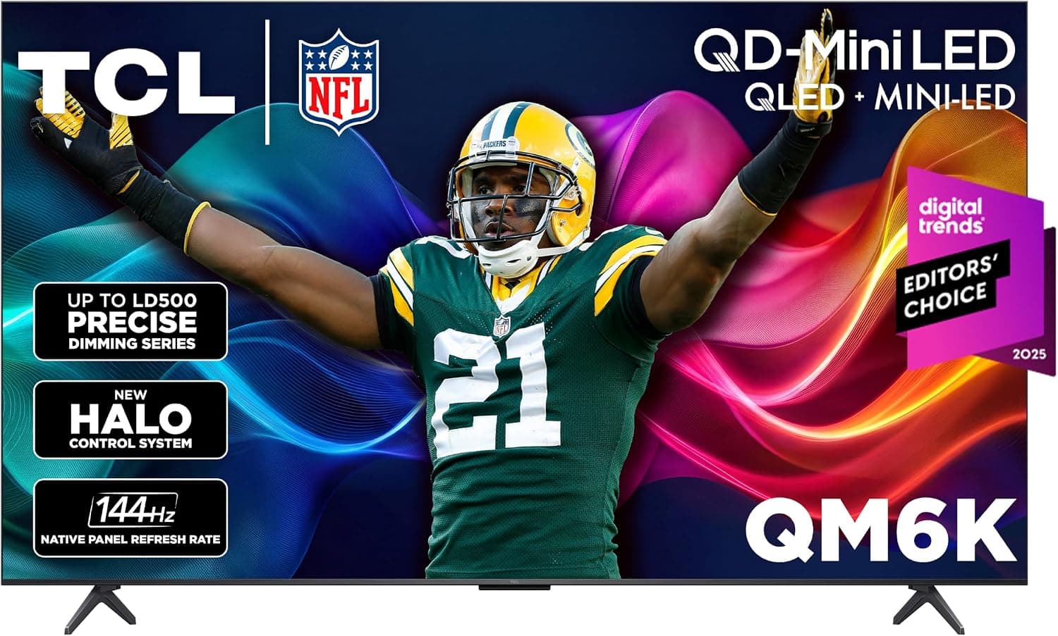 TCL 65 Inch Class QM6K Series | Mini LED QLED 4K HDR | 65QM6K, Latest Model | 120HZ-144HZ High Brightness Smart Google TV Dolby Atmos Onkyo Audio | Voice Remote Alexa Gaming Streaming Television