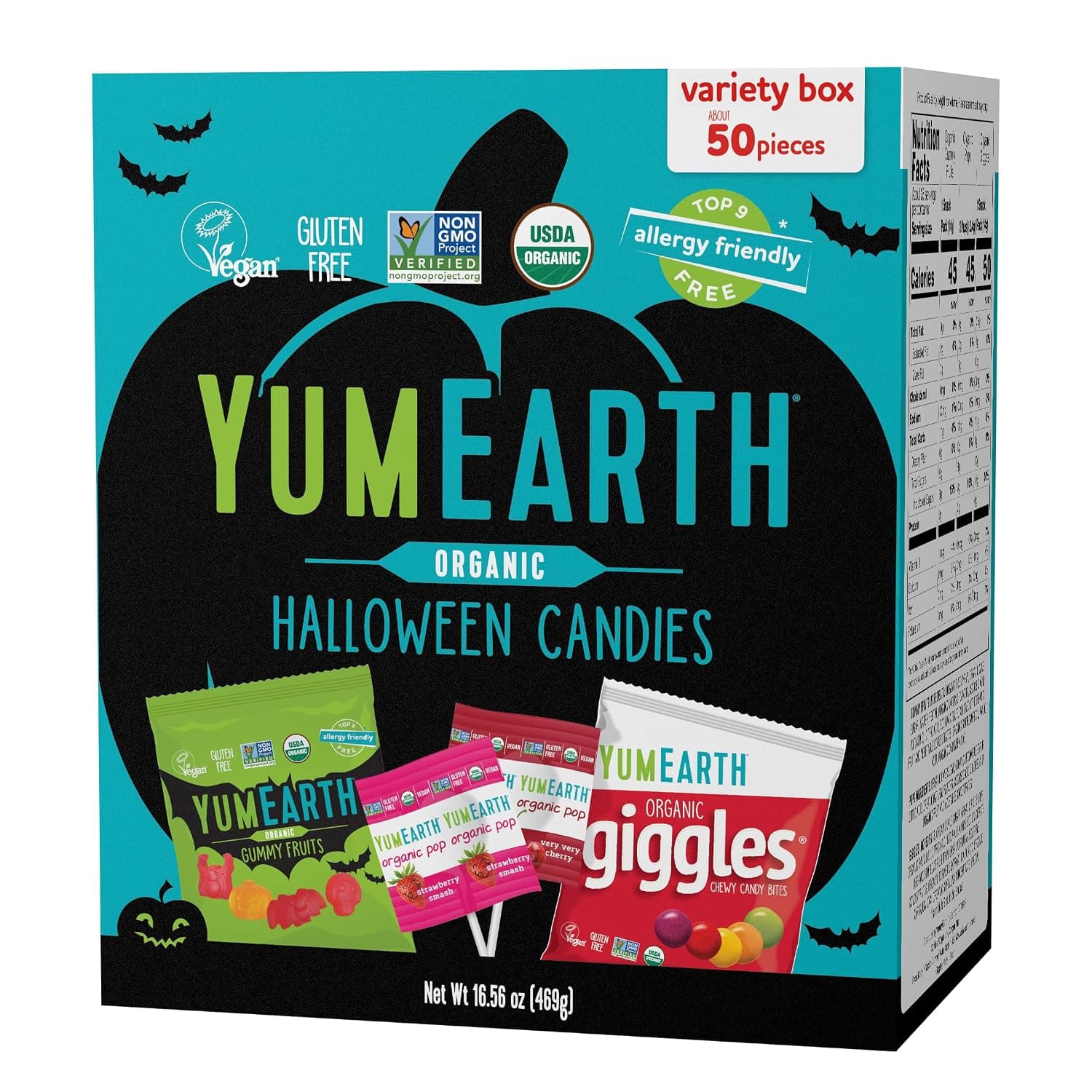 Yumearth, Halloween Candy Variety Box, 16.55 Ounce